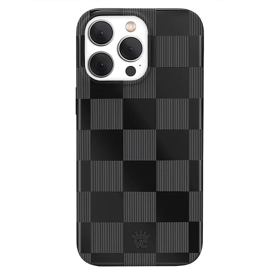 Velvet Caviar - Checkered MagSafe iPhone 15 Pro Max Case - Noir Vibe_0