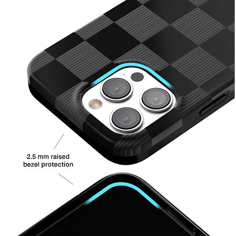 Velvet Caviar - Checkered MagSafe iPhone 15 Pro Max Case - Noir Vibe_1