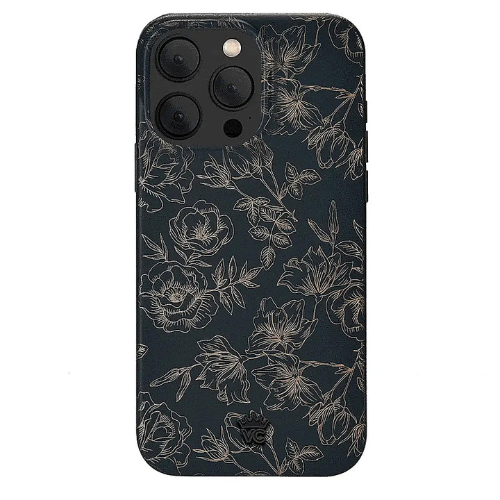 Velvet Caviar - MagSafe iPhone 15 Pro Case - Chrome Floral Rose_0