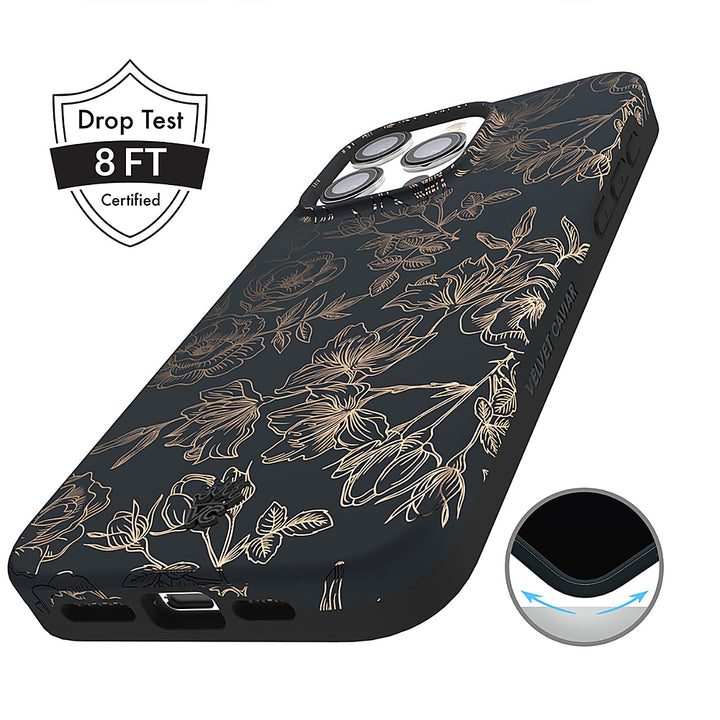 Velvet Caviar - MagSafe iPhone 15 Pro Case - Chrome Floral Rose_5