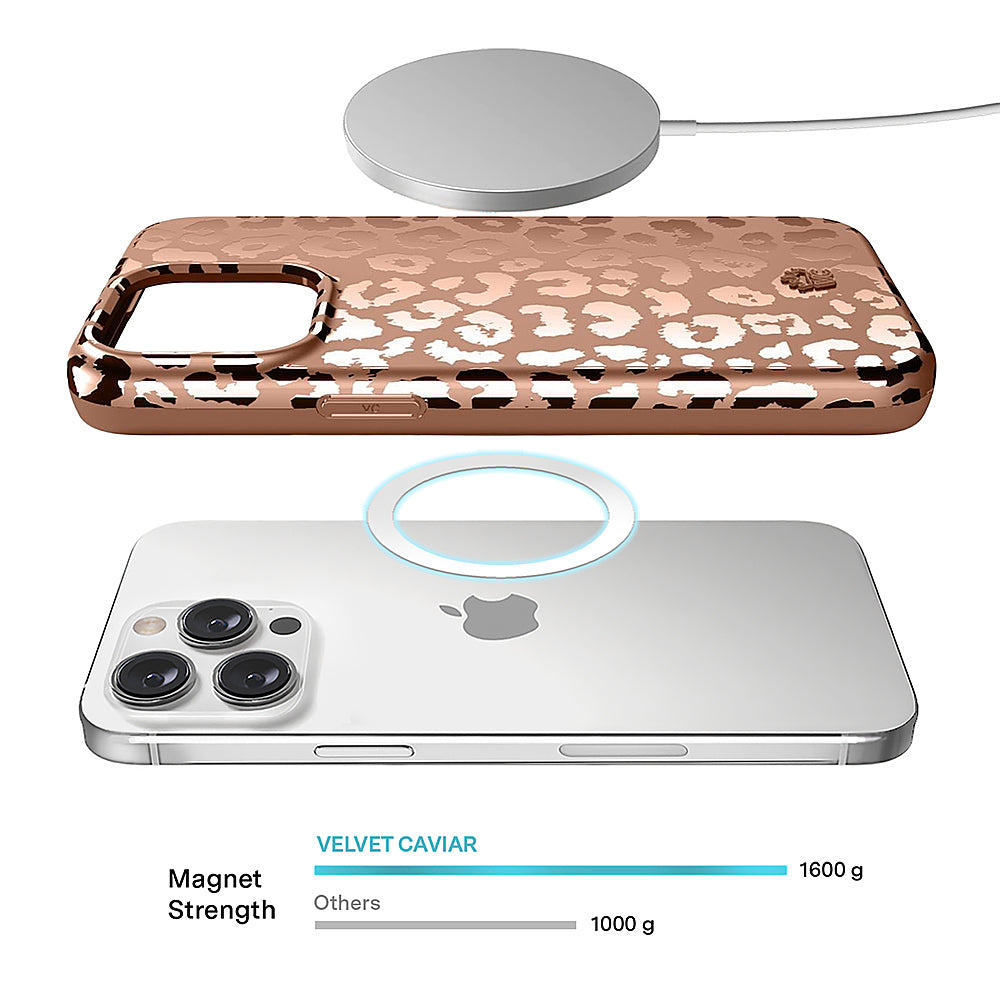 Velvet Caviar - MagSafe iPhone 15 Pro Case - Bronze Chrome Leopard_4
