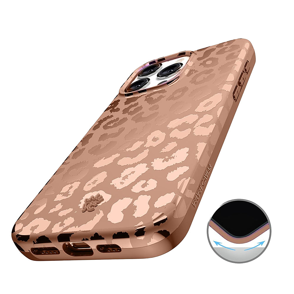 Velvet Caviar - MagSafe iPhone 15 Pro Case - Bronze Chrome Leopard_1