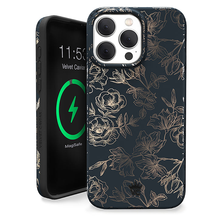 Velvet Caviar - Chrome MagSafe iPhone 15 Pro Max Case - Floral Rose_0