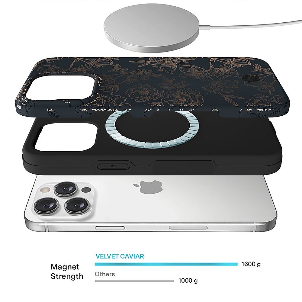 Velvet Caviar - Chrome MagSafe iPhone 15 Pro Max Case - Floral Rose_2
