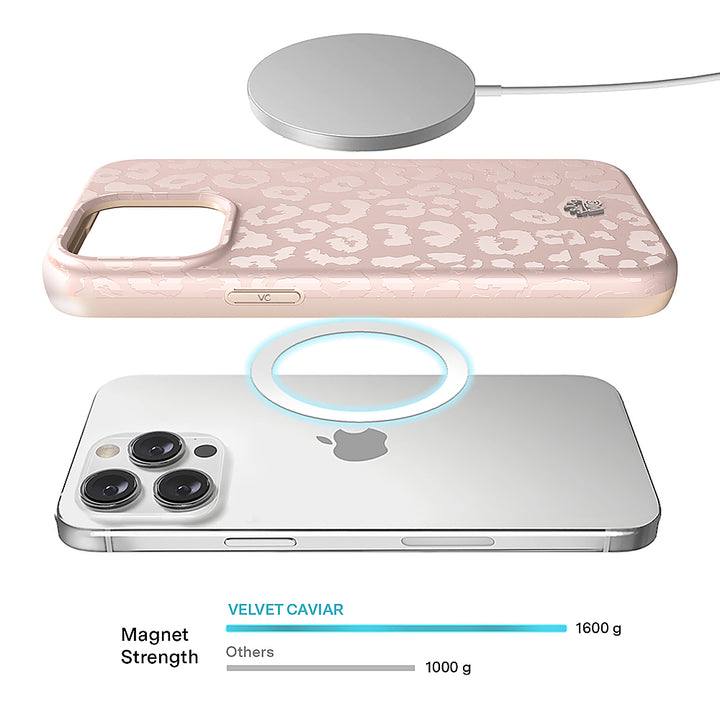 Velvet Caviar - MagSafe iPhone 15 Pro Case - Nude Leopard_1