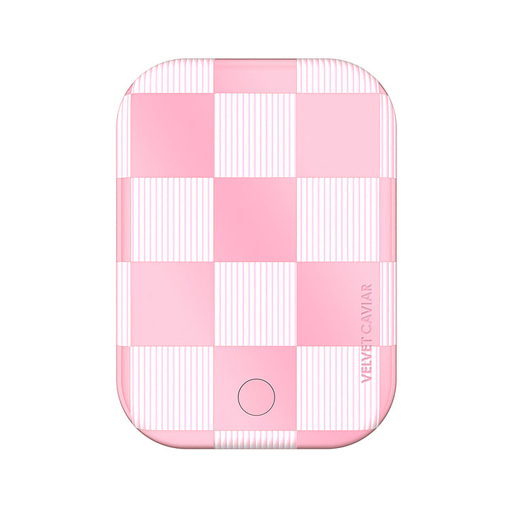Velvet Caviar - MagSafe Battery Power Pack - Pink Checker_0