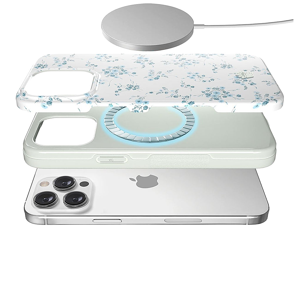 Velvet Caviar - Floral MagSafe iPhone 15 Pro Case - French Blue_2