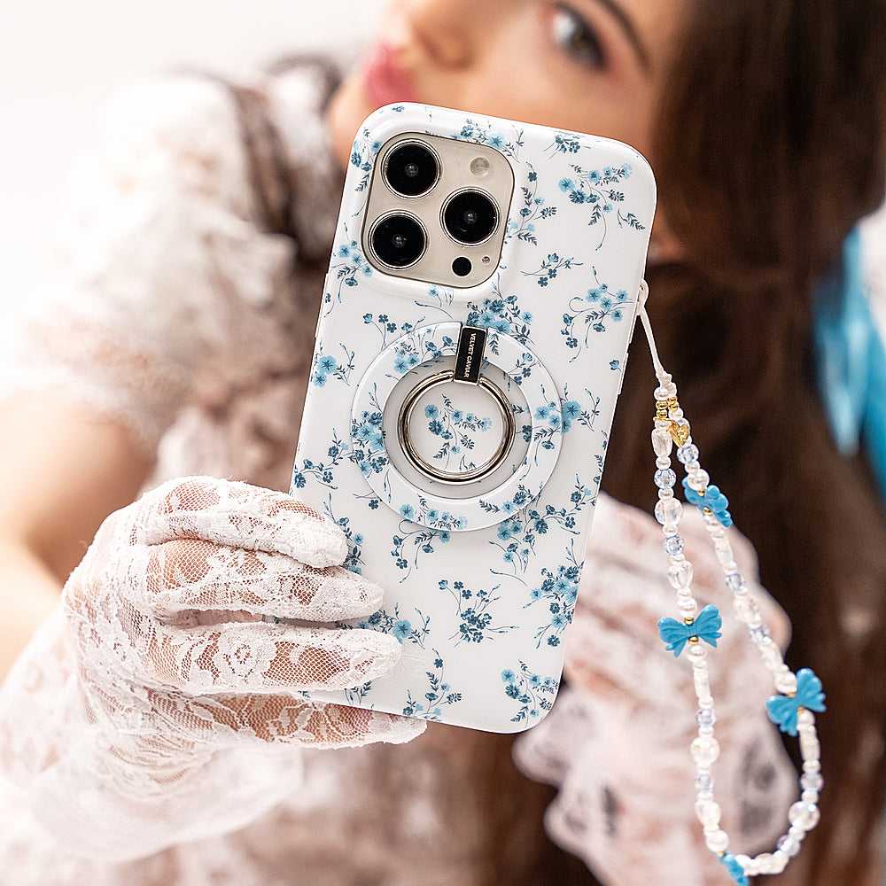 Velvet Caviar - Floral MagSafe iPhone 15 Pro Case - French Blue_3