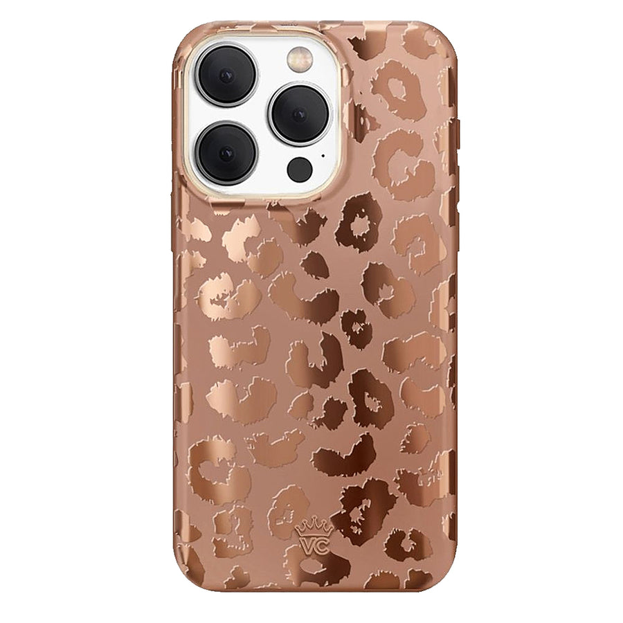 Velvet Caviar - MagSafe iPhone 15 Pro Max Case - Bronze Chrome Leopard_0