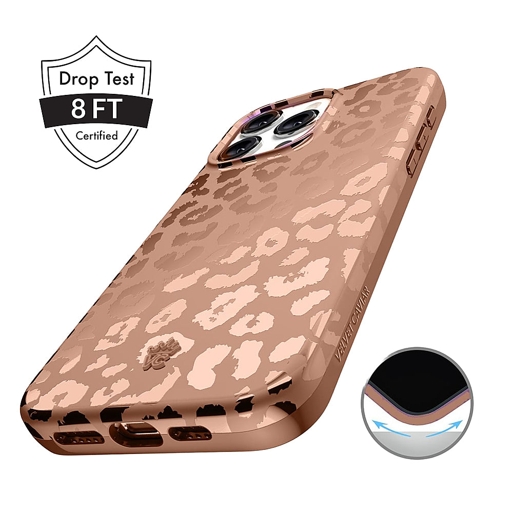 Velvet Caviar - MagSafe iPhone 15 Pro Max Case - Bronze Chrome Leopard_7