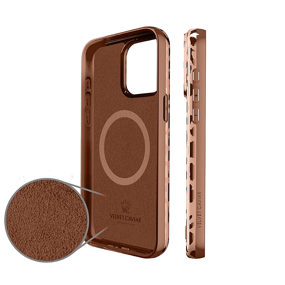 Velvet Caviar - MagSafe iPhone 15 Pro Max Case - Bronze Chrome Leopard_9