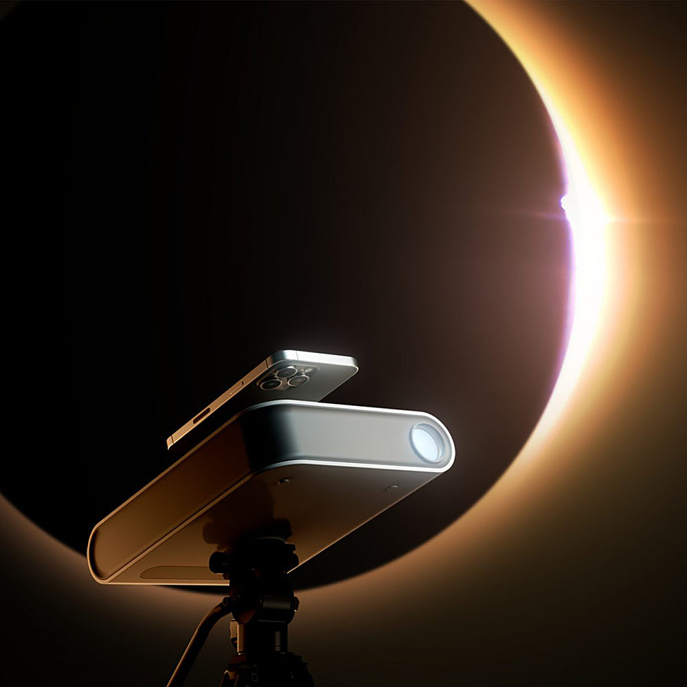 Vaonis Hestia Smartphone-Based Telescope with Full-Size Tripod and Solar Filter - Black_5