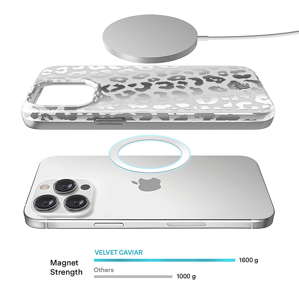 Velvet Caviar - MagSafe iPhone 15 Pro Max Case - Chrome Leopard_3