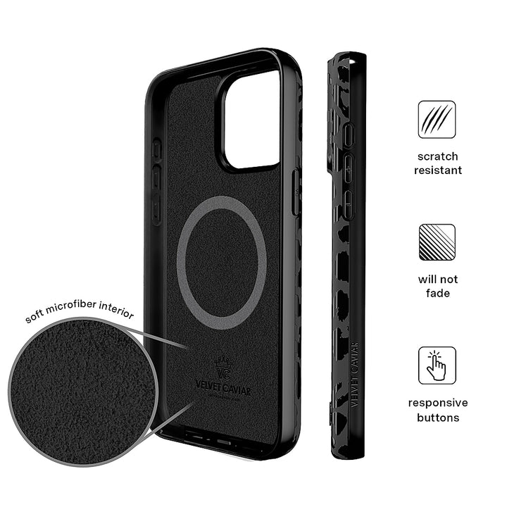 Velvet Caviar - MagSafe iPhone 15 Pro Case - Black Leopard_6