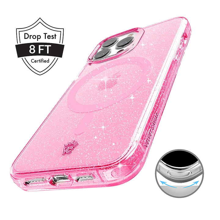 Velvet Caviar - MagSafe iPhone 15 Pro Max Case - Pink Stardust Glitter_1