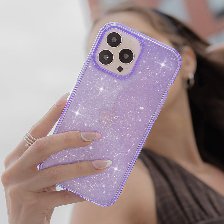 Velvet Caviar - MagSafe iPhone 15 Pro Case - Lilac Stardust Glitter_6