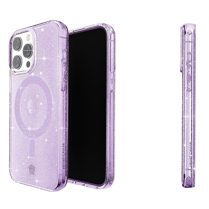 Velvet Caviar - MagSafe iPhone 15 Pro Max Case - Lilac Stardust Glitter_3