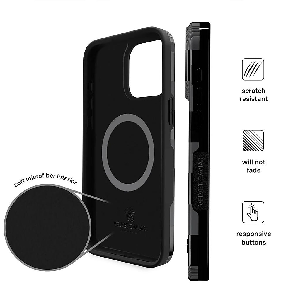 Velvet Caviar - Checkered MagSafe iPhone 15 Pro Case - Noir Vibe_2