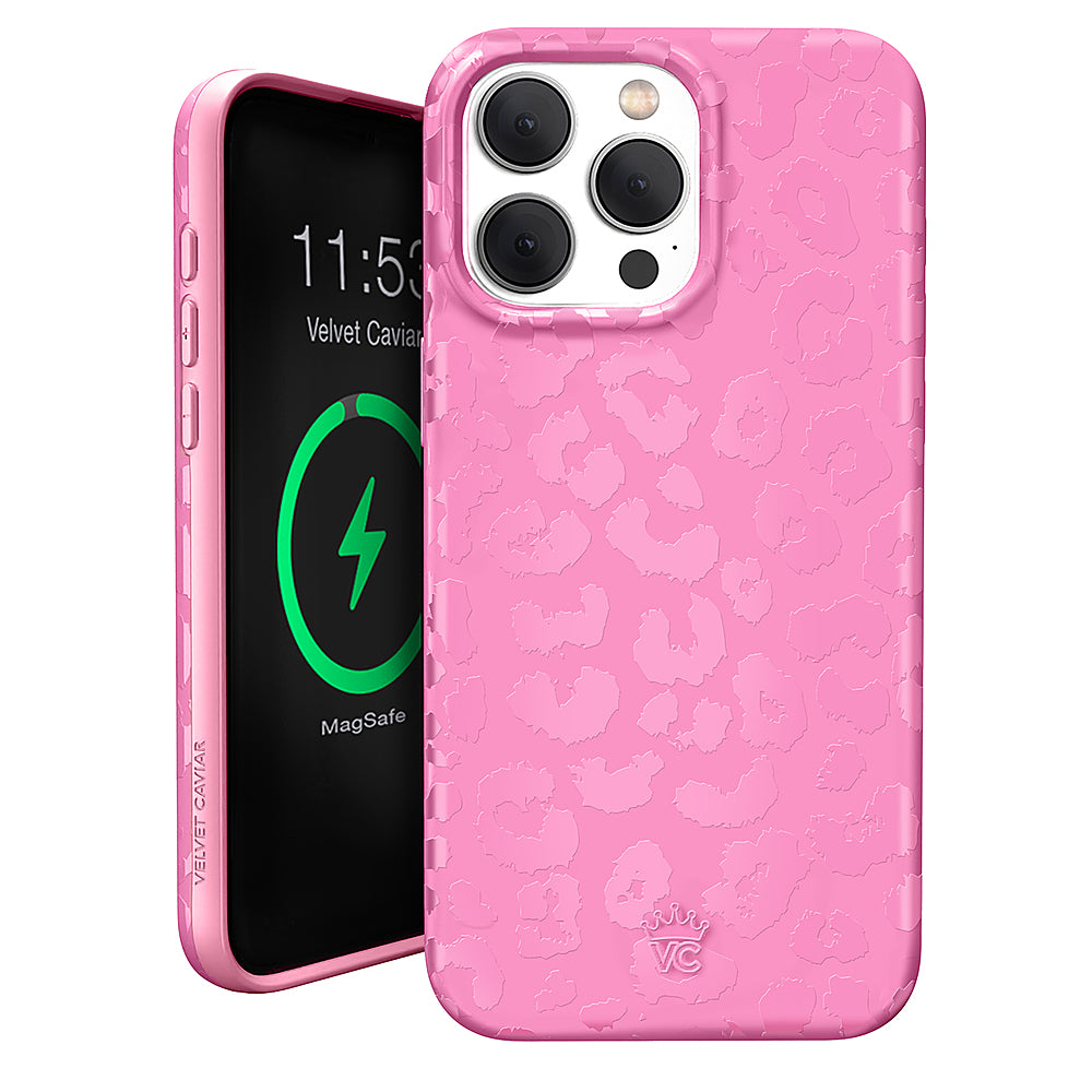 Velvet Caviar - MagSafe iPhone 15 Pro Case - Hot Pink Leopard_3