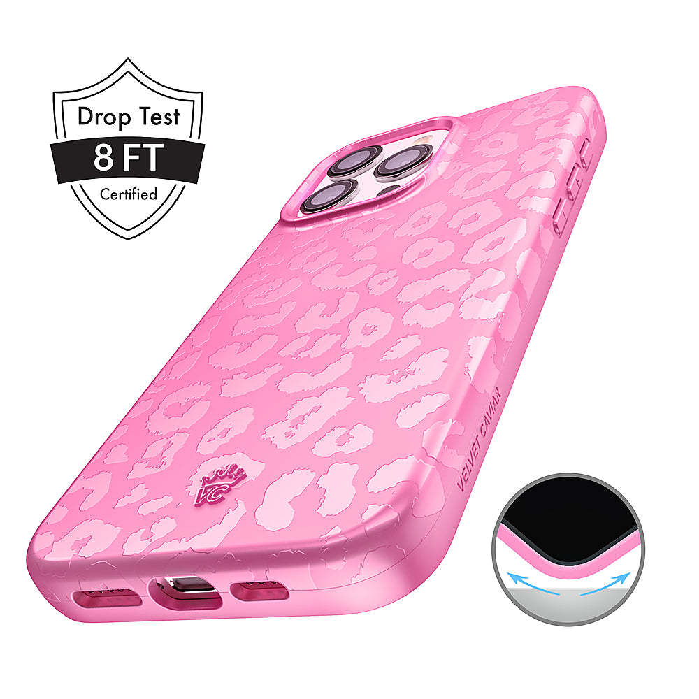 Velvet Caviar - MagSafe iPhone 15 Pro Case - Hot Pink Leopard_1