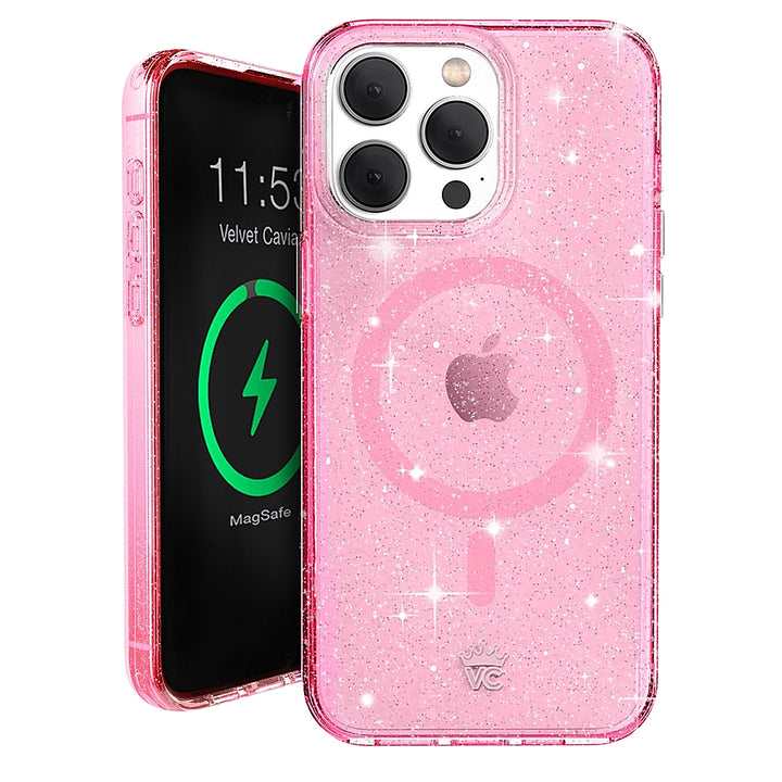 Velvet Caviar - MagSafe iPhone 15 Pro Case - Pink Stardust Glitter_3