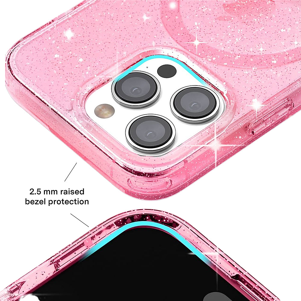 Velvet Caviar - MagSafe iPhone 15 Pro Case - Pink Stardust Glitter_6