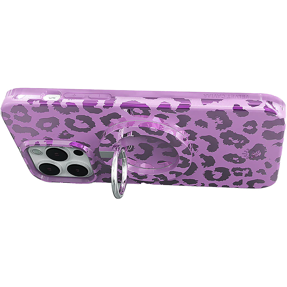 Velvet Caviar - MagSafe Grip Ring for Most Cell Phones - Amethyst Leopard_3