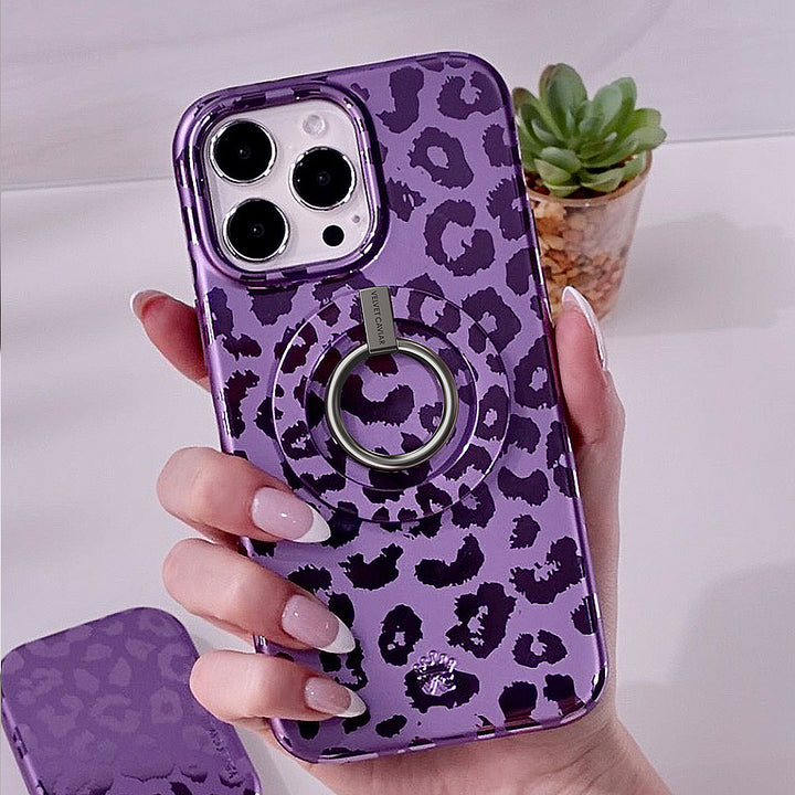 Velvet Caviar - MagSafe Grip Ring for Most Cell Phones - Amethyst Leopard_4