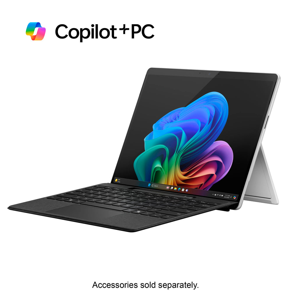 Microsoft - Surface Pro – Copilot+ PC – 13” OLED – Snapdragon X Elite – 16GB Memory – 1TB SSD – Device Only (11th Edition) - Platinum_1