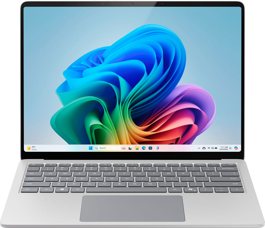 Microsoft - Surface Laptop – Copilot+ PC – 13.8" Touch–Screen – Snapdragon X Plus – 16GB Memory – 256GB SSD (7th Edition) - Platinum_0