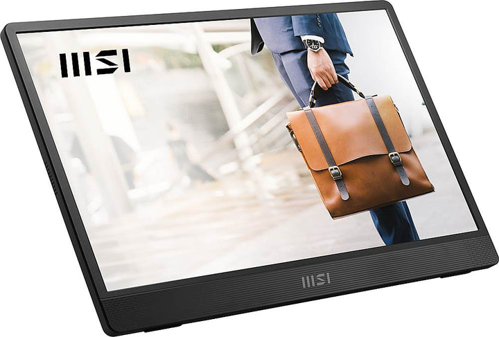 MSI - ProMP161E2 15.6” IPS FHD 1080P USB Type-C Portable Monitor with built-in speaker(Mini HDMI, Type-C) Metal Gray - Metal Gray_6