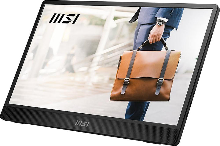 MSI - ProMP161E2 15.6” IPS FHD 1080P USB Type-C Portable Monitor with built-in speaker(Mini HDMI, Type-C) Metal Gray - Metal Gray_8