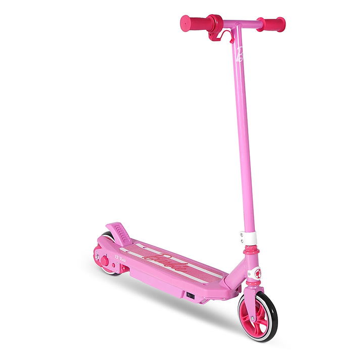 Hyper - BARBIE 12 Volt Jammer, Kids Electric Scooter w/ 8 Mile Range & 10 mph Max Speed - Pink_0