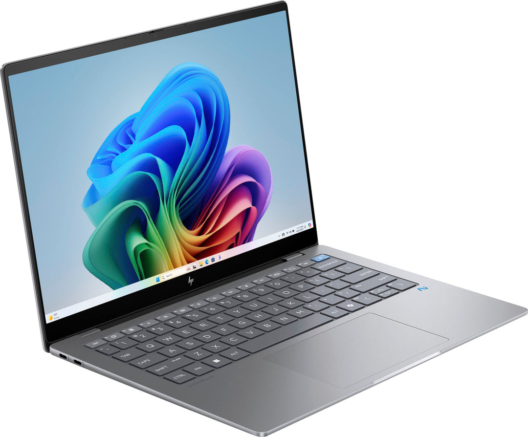 HP - OmniBook X - Copilot+ PC - 14" 2.2K Touch-Screen Laptop - Snapdragon X Elite - 16GB Memory - 1TB SDD - Meteor Silver_2