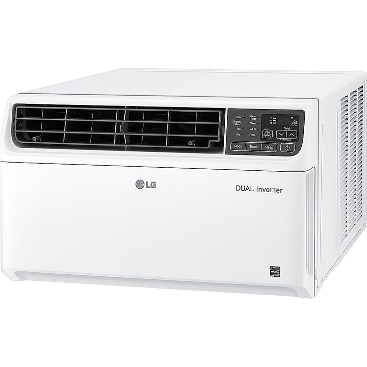 LG - 8,500 BTU High Efficiency Dual Inverter Window Air Conditioner with Wi-Fi and LCD Remote, 115V - White_0