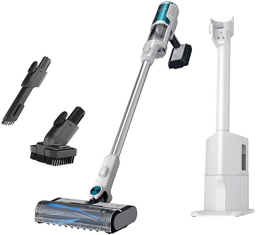 Shark - Clean & Empty Cordless Stick Vacuum & Auto-Empty System, Self Cleaning Brushroll, HEPA Filtration - White_0