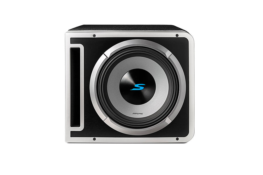 Alpine - Halo S-Series Single 12" Dual Voice Coil Preloaded Subwoofer Enclosure with ProLink - Black_0