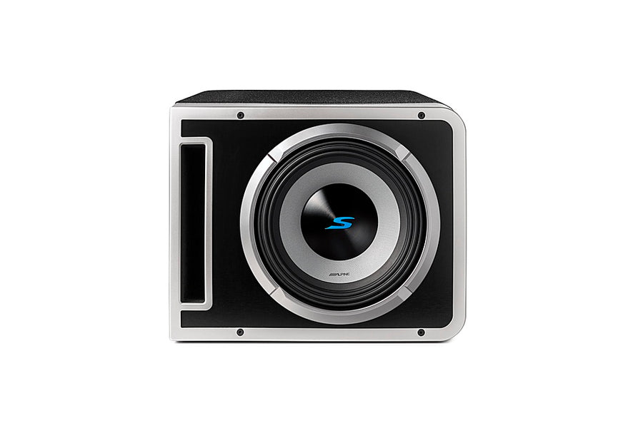 Alpine - Halo S-Series Single 10" Dual Voice Coil Preloaded Subwoofer Enclosure with ProLink - Black_0