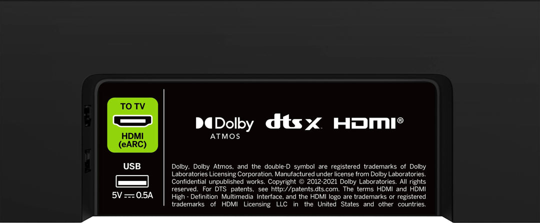 VIZIO 5.1 Soundbar, Wireless Subwoofer, Surround Sound w/ Dolby Atmos and DTS:X - Black_13