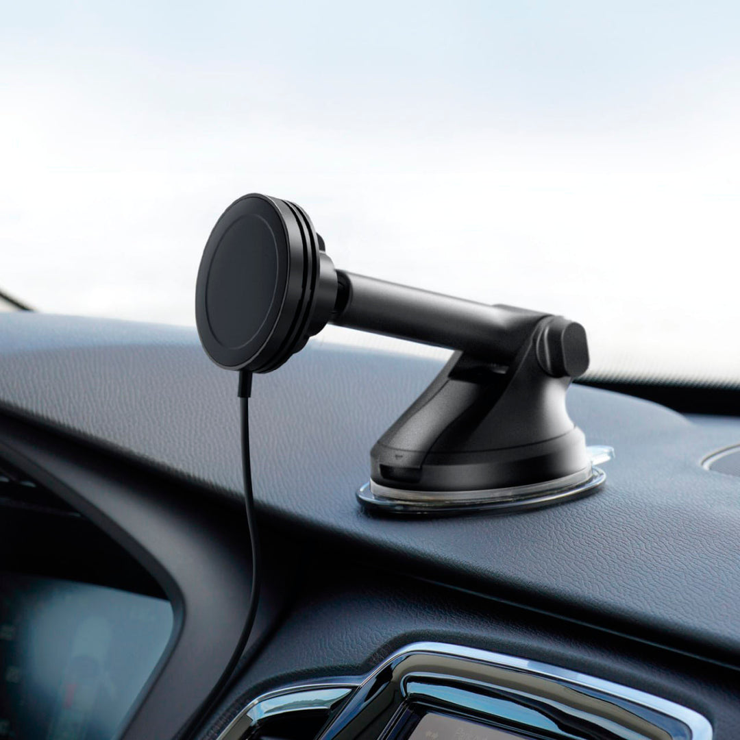 iOttie - Velox Qi2 Wireless Dashboard & Windshield Car Mount - Carbon Black_1