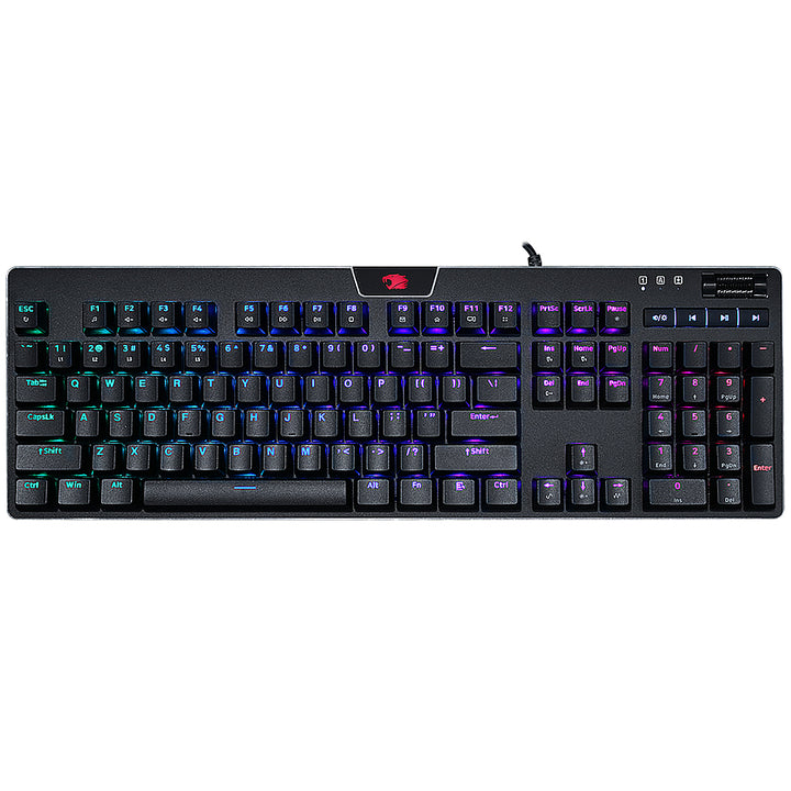 iBUYPOWER MEK 4 - Full-size Wired RGB Mechanical Tactile Brown Switch Gaming Keyboard with Custom Lighting - Black_0