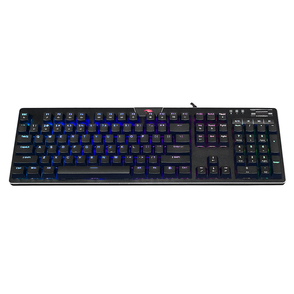 iBUYPOWER MEK 4 - Full-size Wired RGB Mechanical Tactile Brown Switch Gaming Keyboard with Custom Lighting - Black_1