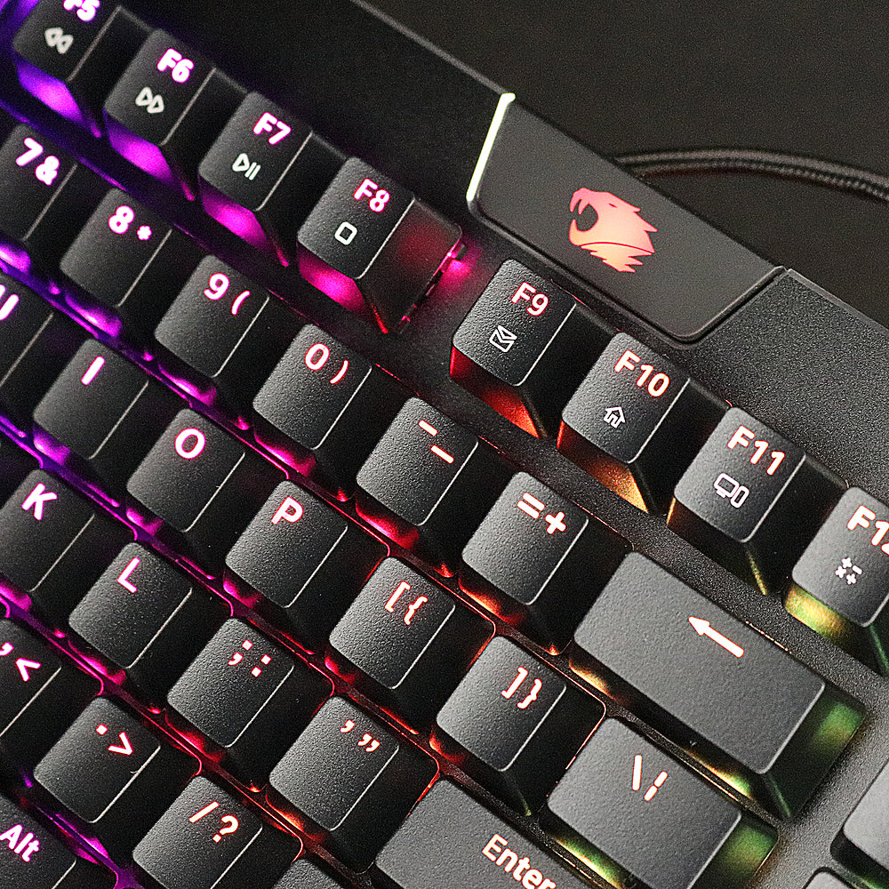 iBUYPOWER MEK 4 - Full-size Wired RGB Mechanical Tactile Brown Switch Gaming Keyboard with Custom Lighting - Black_3