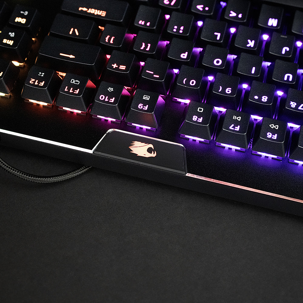 iBUYPOWER MEK 4 - Full-size Wired RGB Mechanical Tactile Brown Switch Gaming Keyboard with Custom Lighting - Black_5