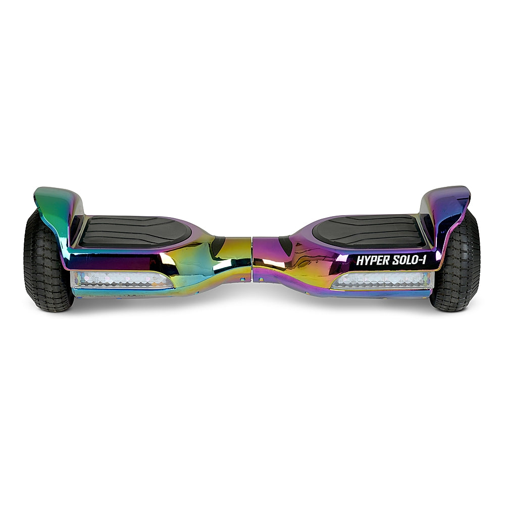 Hyper - 37 Volt LED Solo-1, Jet Fuel Hoverboard w/ 5 Mi Max Range & 6 mph Max Speed - Multi Color_0