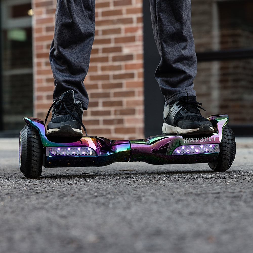 Hyper - 37 Volt LED Solo-1, Jet Fuel Hoverboard w/ 5 Mi Max Range & 6 mph Max Speed - Multi Color_5