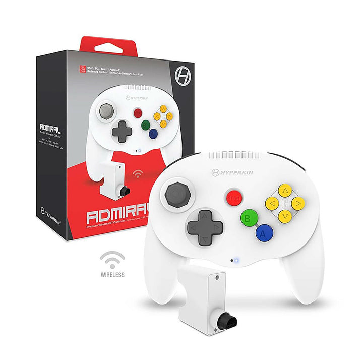 Hyperkin - Admiral - Bluetooth Controller for N64/Nintendo Switch/Nintendo Switch Lite/PC/Mac/Android - White_2