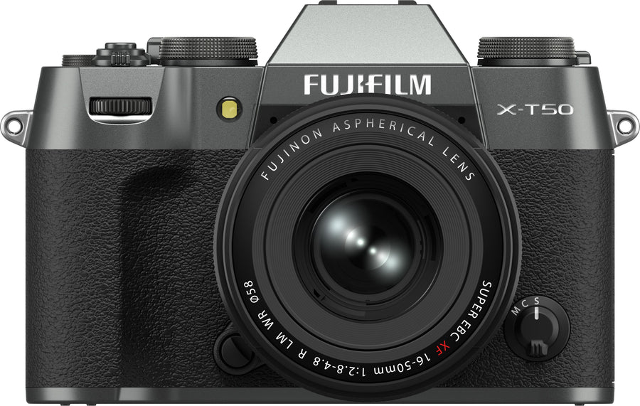 Fujifilm - X-T50 Body, Charcoal Silver with XF16-50MMF2.8-4.8 R LM WR Lens Kit - Charcoal Silver_0
