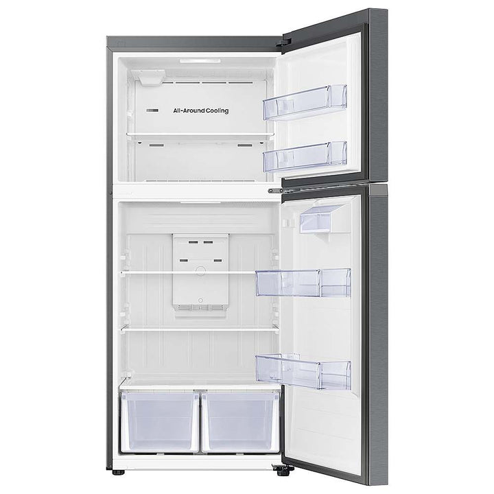 Samsung - 18 Cu. Ft. Top Freezer Smart Refrigerator with All-Around Cooling - Stainless Steel_3