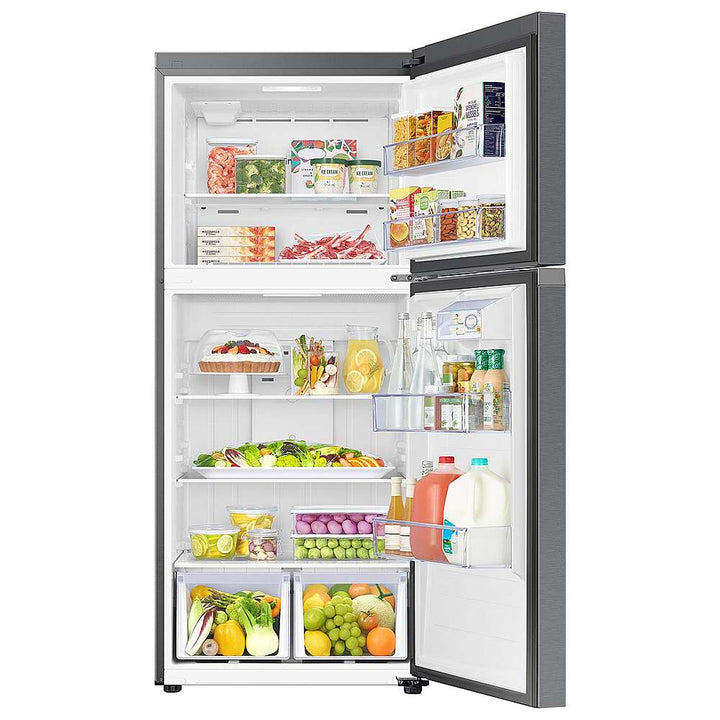 Samsung - 18 Cu. Ft. Top Freezer Smart Refrigerator with All-Around Cooling - Stainless Steel_4